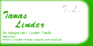 tamas linder business card
